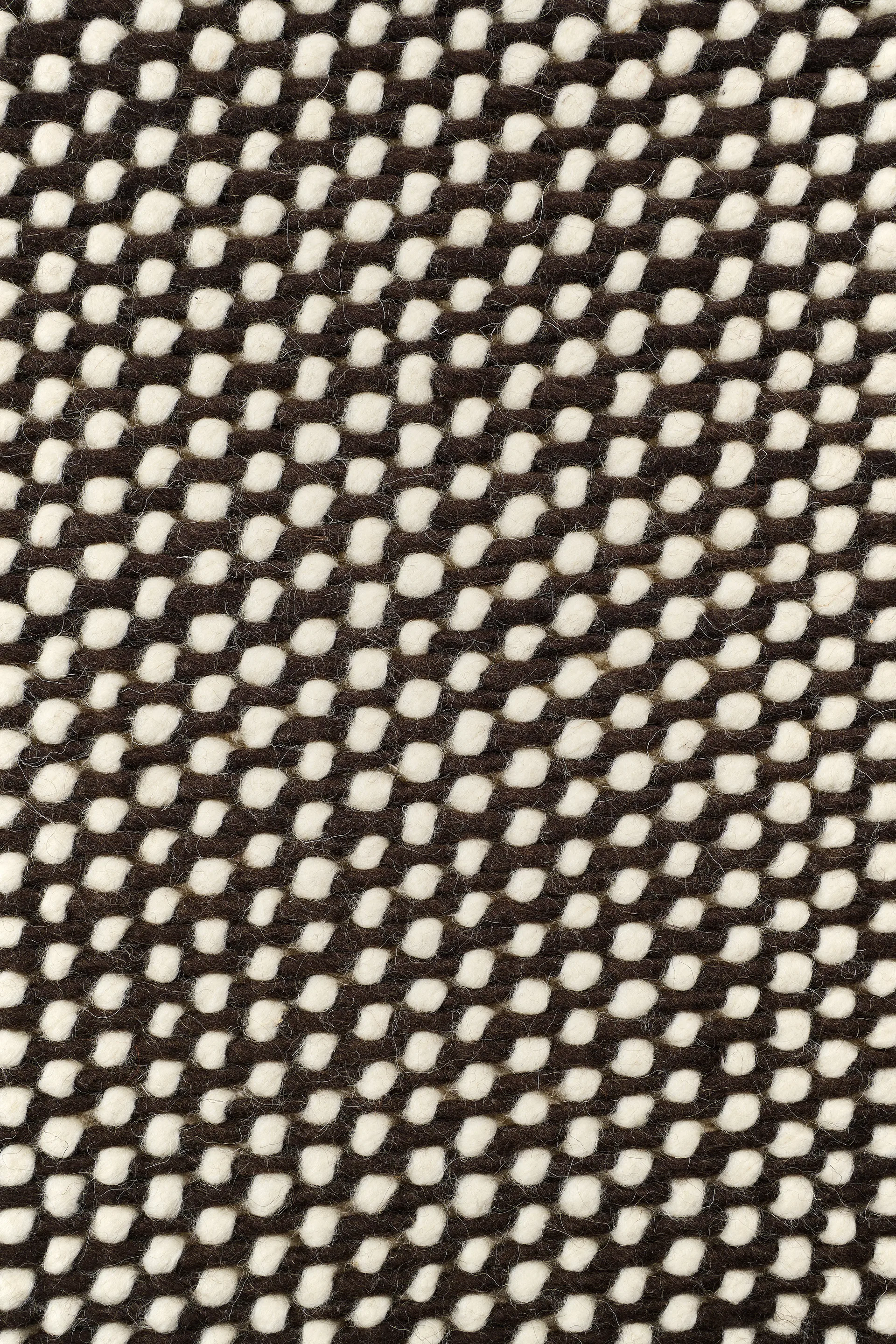 Dywan wełniany Hill biały/brązowy, 200x300 cm Scandi Living