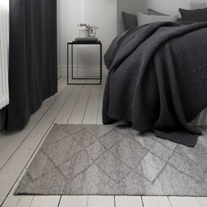 Dywan wełniany Peak naturalny szary, 80x240 cm Scandi Living