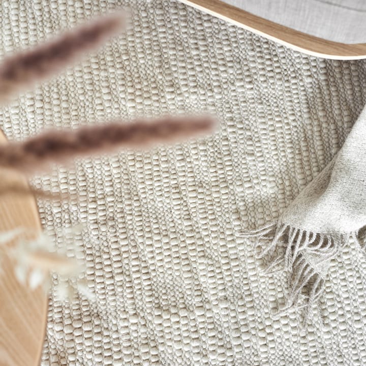 Dywan z wełny Pebble biały, 200x300 mm Scandi Living