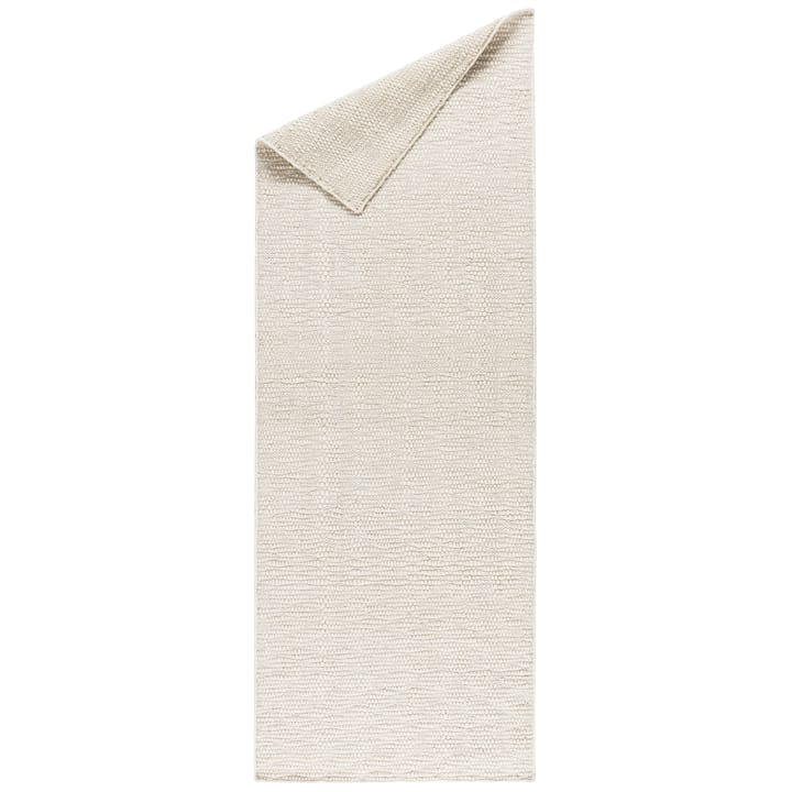 Dywan z wełny Pebble biały - 80x240 cm - Scandi Living