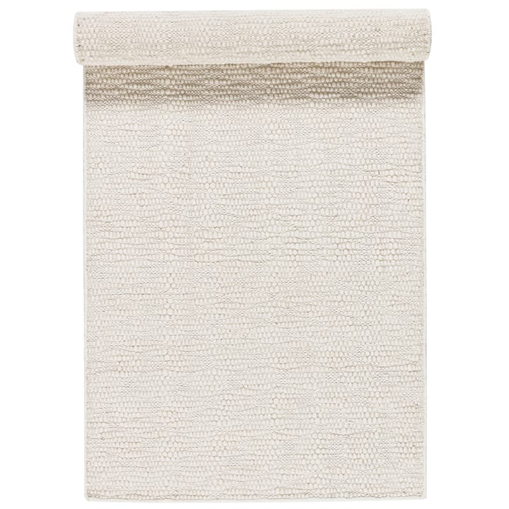 Dywan z wełny Pebble biały, 80x240 cm Scandi Living