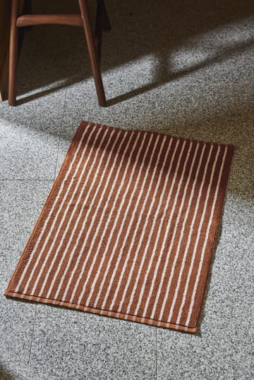 Dywanik łazienkowy Drift 50x70cm - Brązowo-biały - Scandi Living