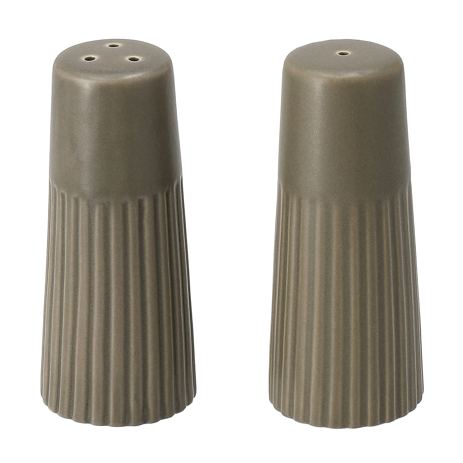 Edge solniczka i pieprzniczka, 2 części, Zielony, Ø3,8×8,7 cm Scandi Living