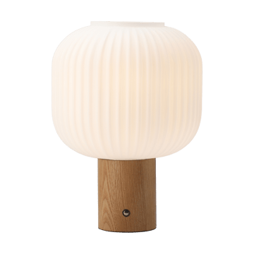 Fair przenośna lampa stołowa - Matowe szkło-jesion  - Scandi Living