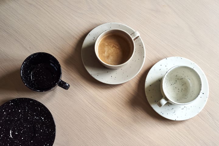 Filiżanka ze spodkiem Freckle 26 cl., Czarna Scandi Living