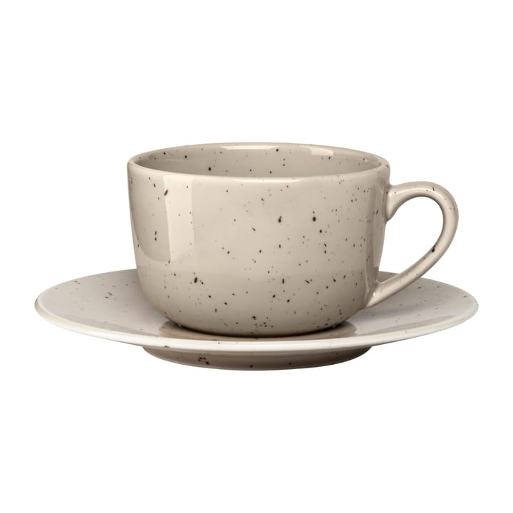 Filiżanka ze spodkiem Freckle 26 kl. - Beżowy - Scandi Living
