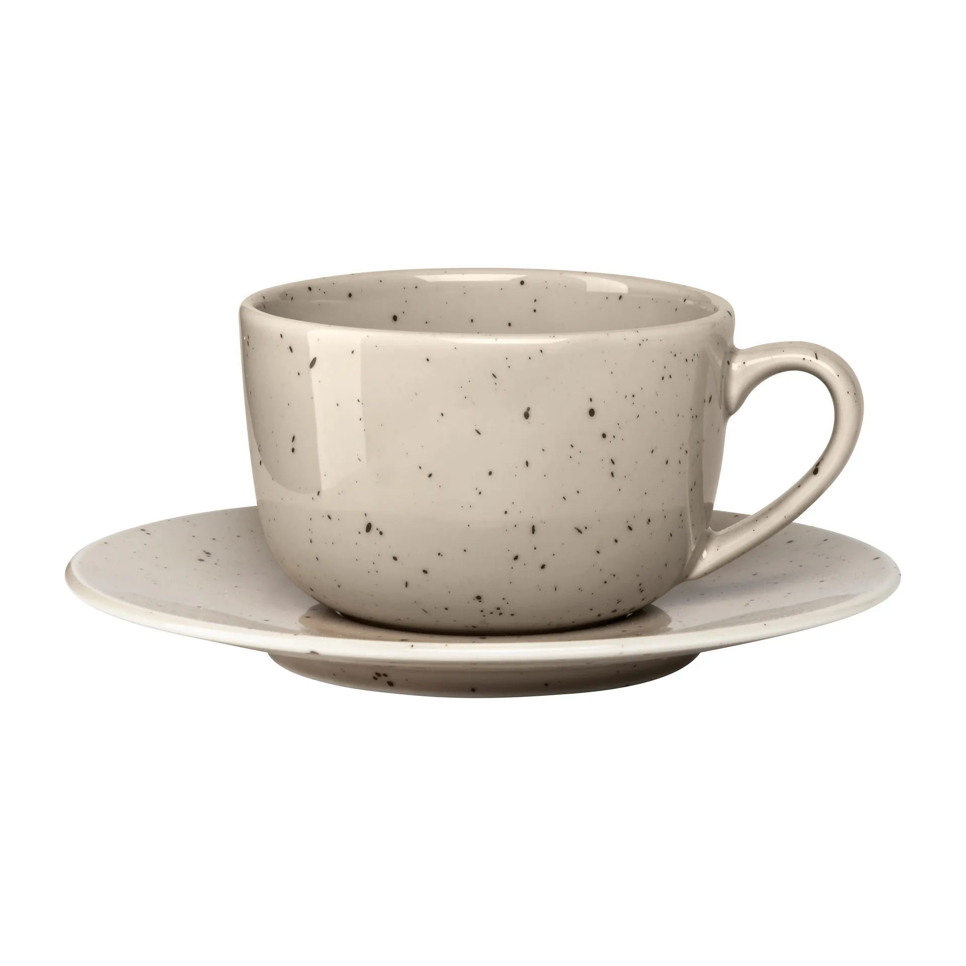 Filiżanka ze spodkiem Freckle 260 ml., Beżowa  Scandi Living