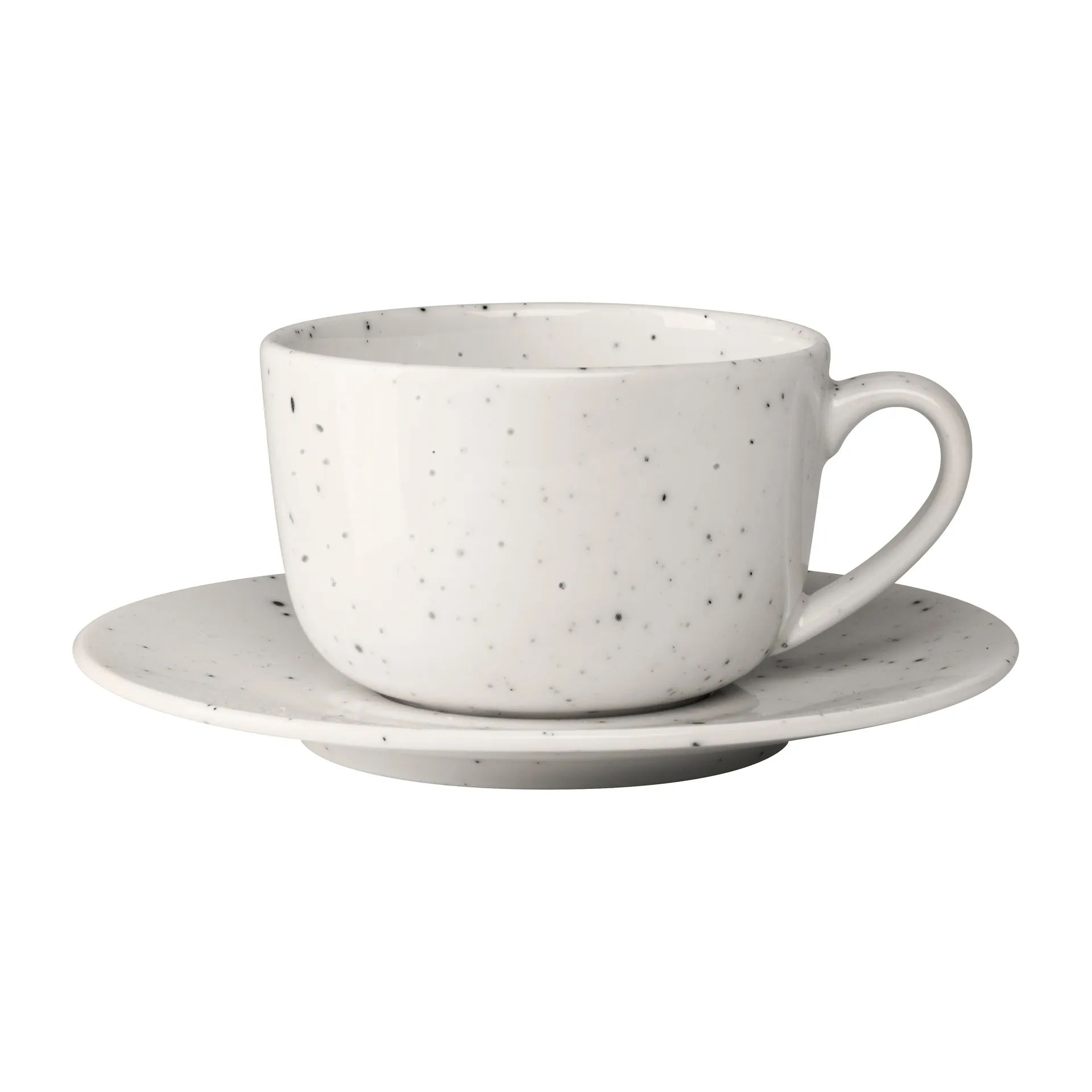 Filiżanka ze spodkiem Freckle 260 ml., Biała Scandi Living
