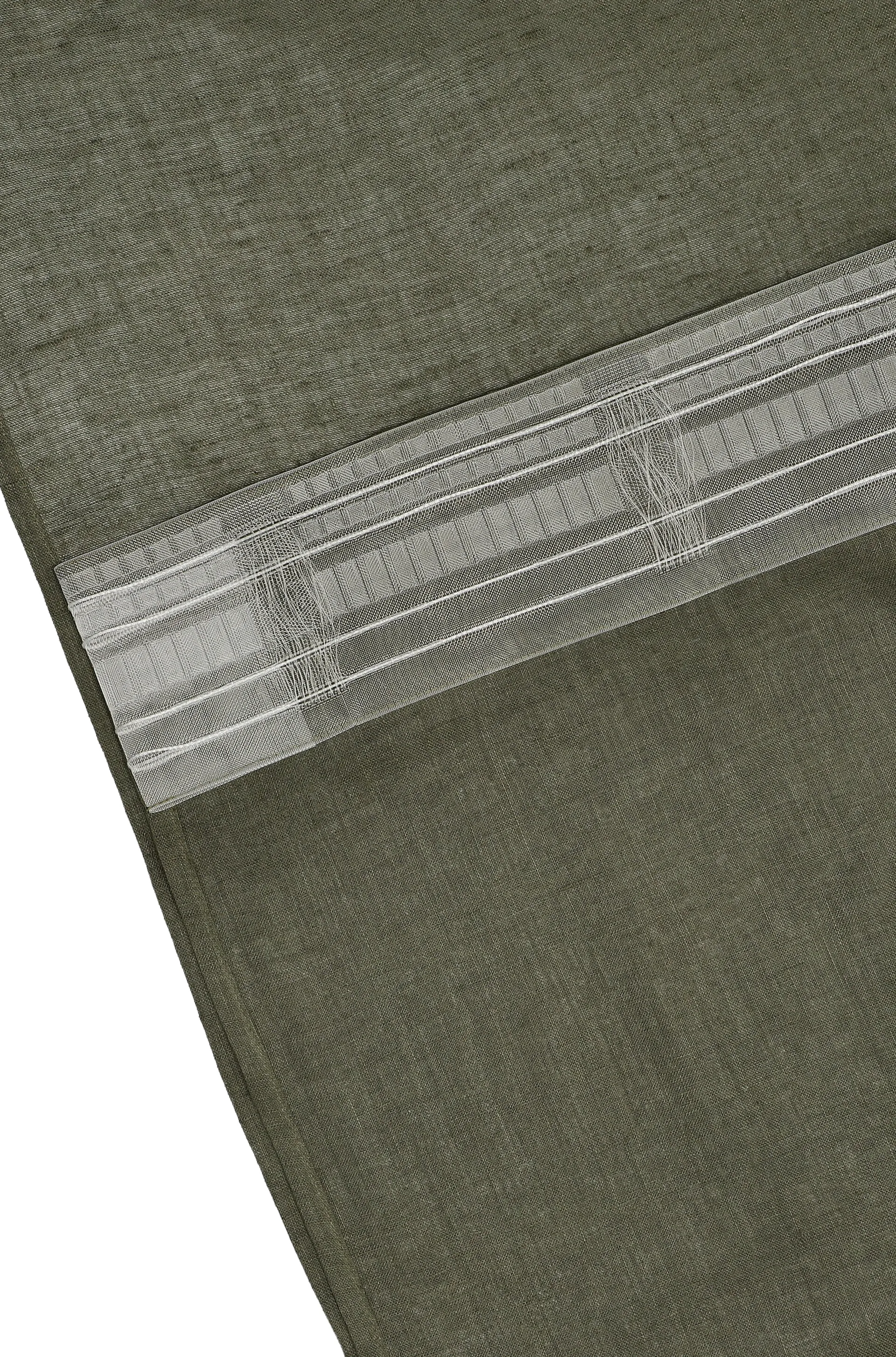 Firanka szeroka Serenity 129x250 cm, Forest green Scandi Living