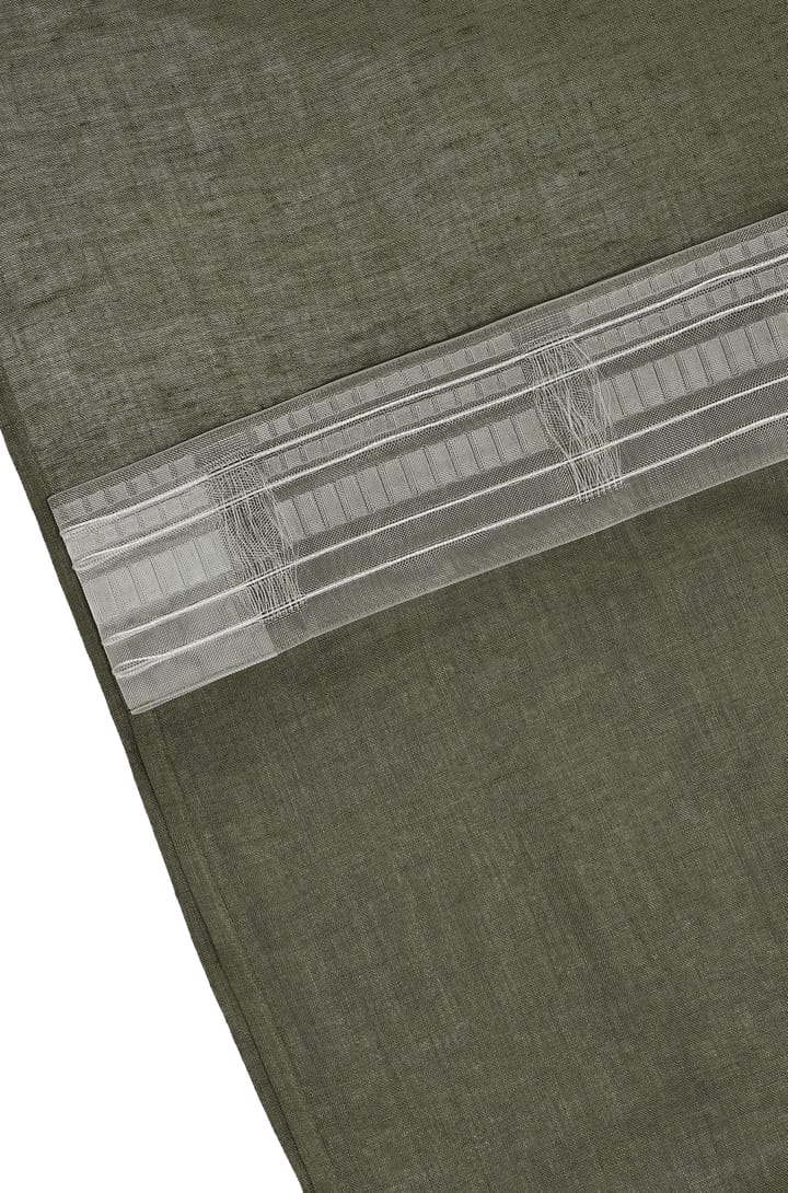 Firanka szeroka Serenity 129x250 cm, Forest green Scandi Living