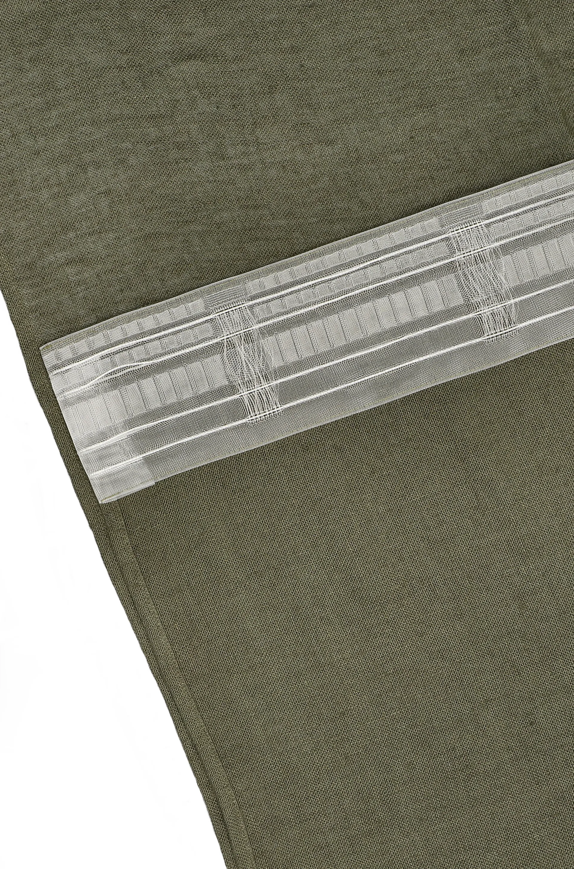 Firanka szeroka Tranquility 139x250 cm, Forest green Scandi Living