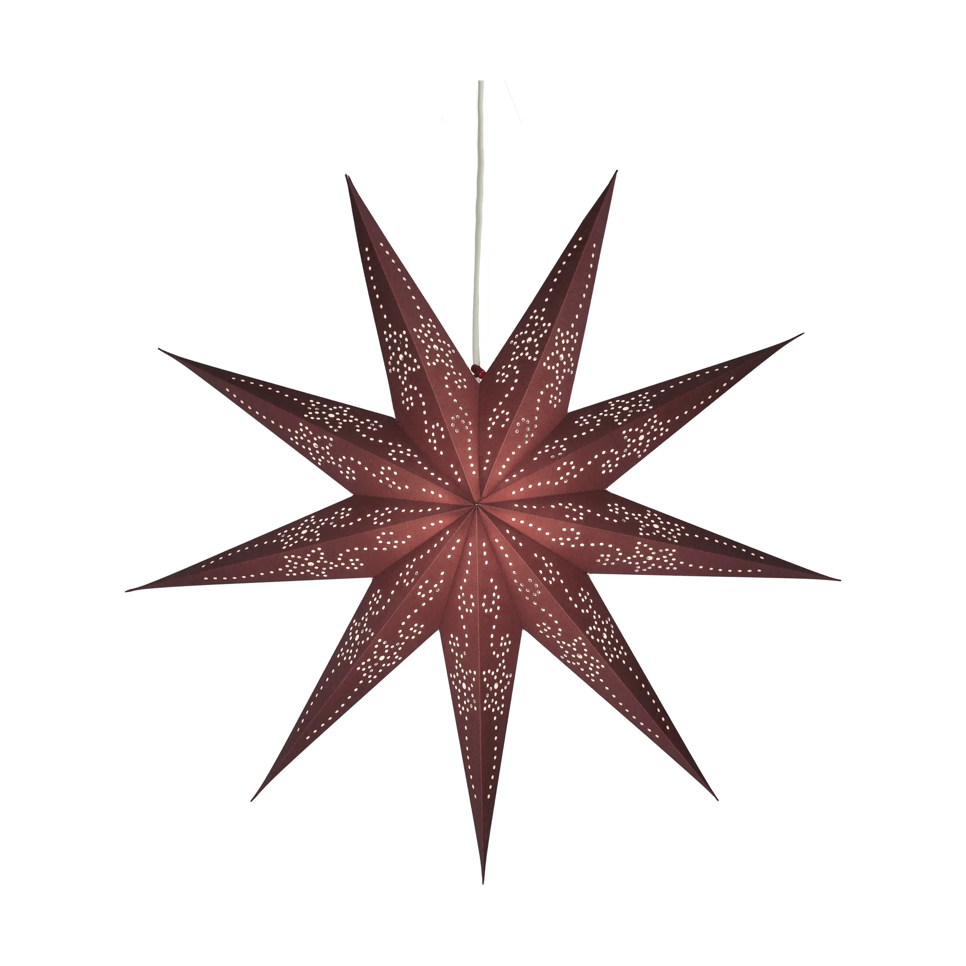 Folk gwiazda adwentowa, Burgundy, Ø45 cm Scandi Living