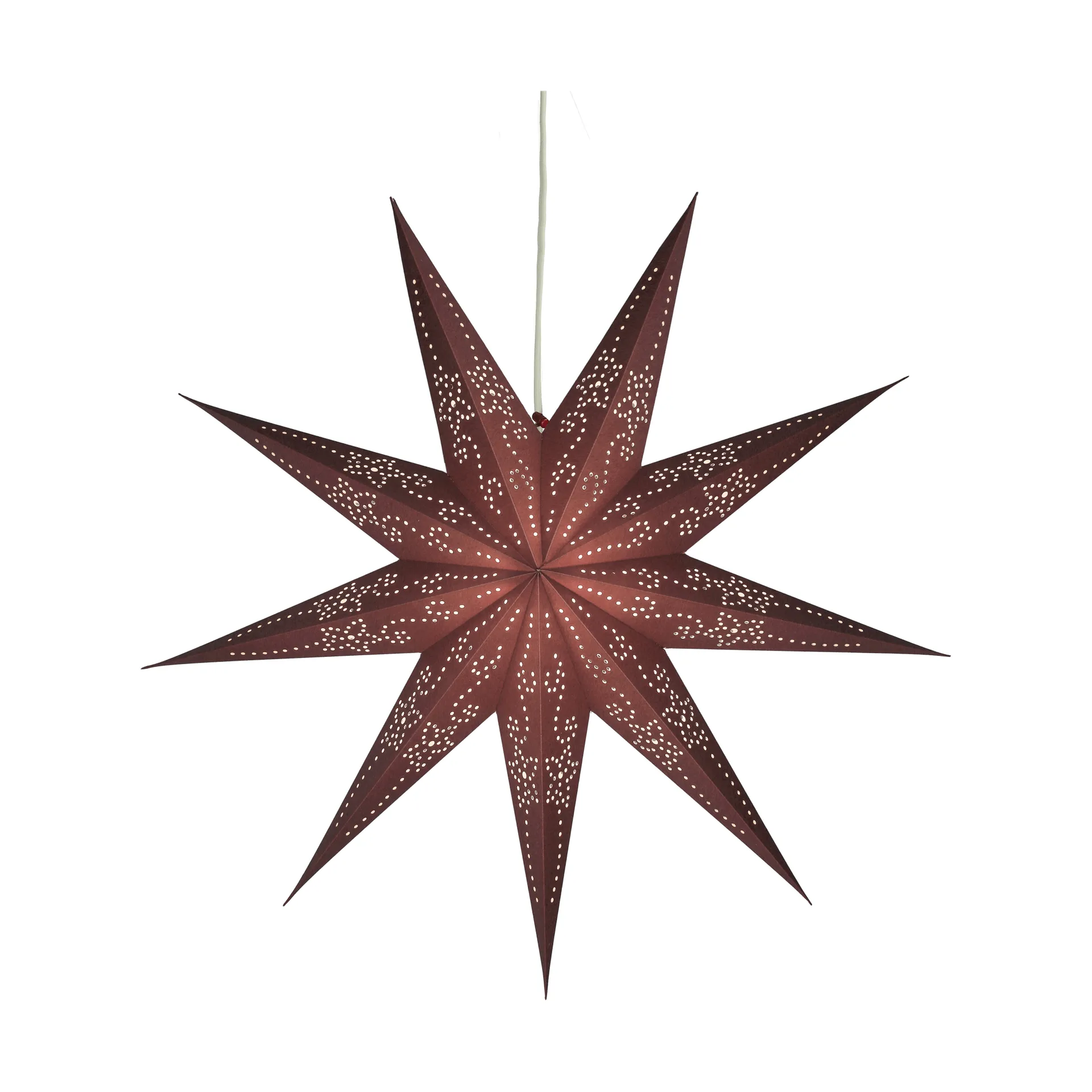 Folk gwiazda adwentowa, Burgundy, Ø60 cm Scandi Living