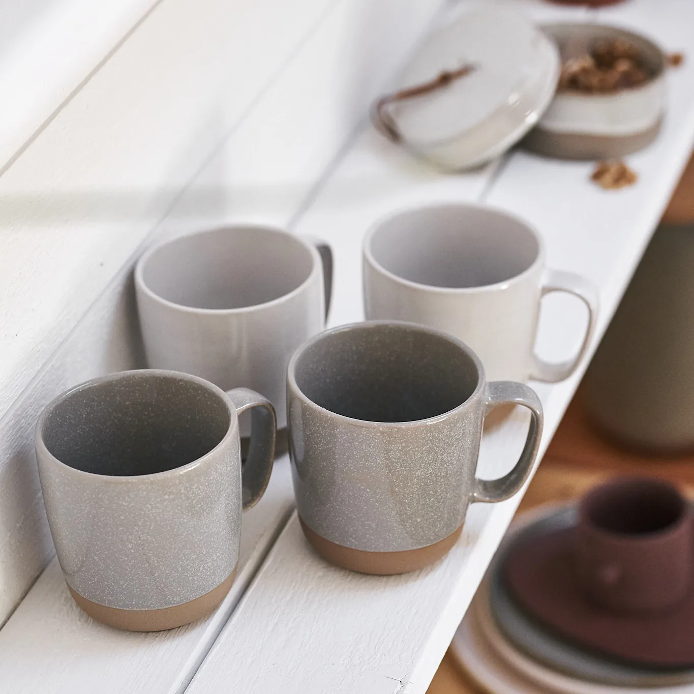 Fossil kubek 350 ml, Szary Scandi Living