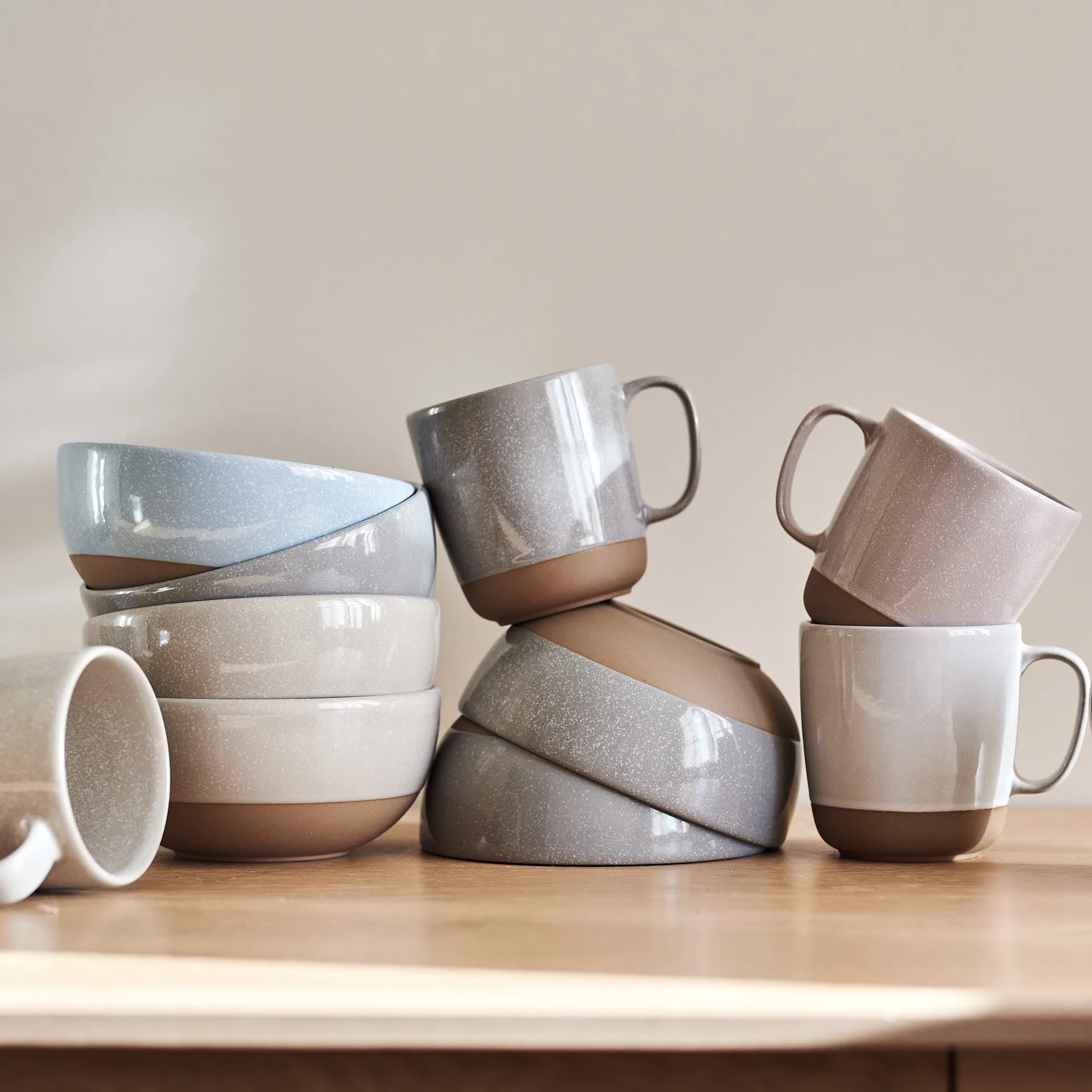 Fossil miska 600 ml, Szara Scandi Living