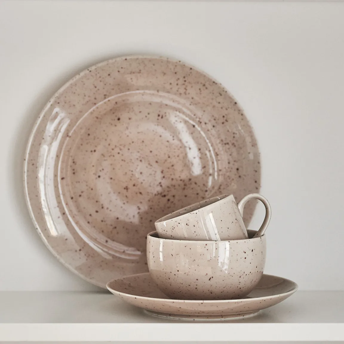 Freckle kubek 380 ml, Beżowy Scandi Living