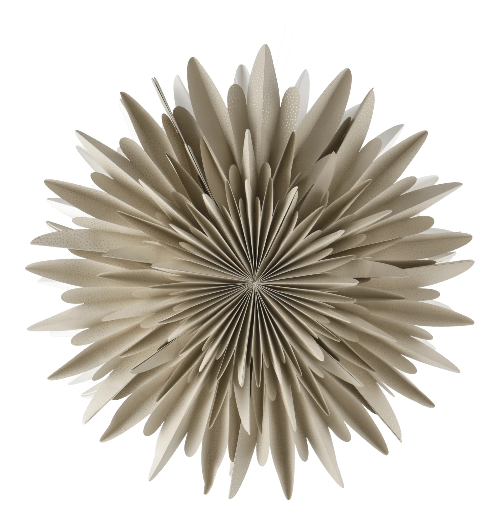 Gwiazda adwentowa Luna, beżowa w kropki, 60 cm Scandi Living