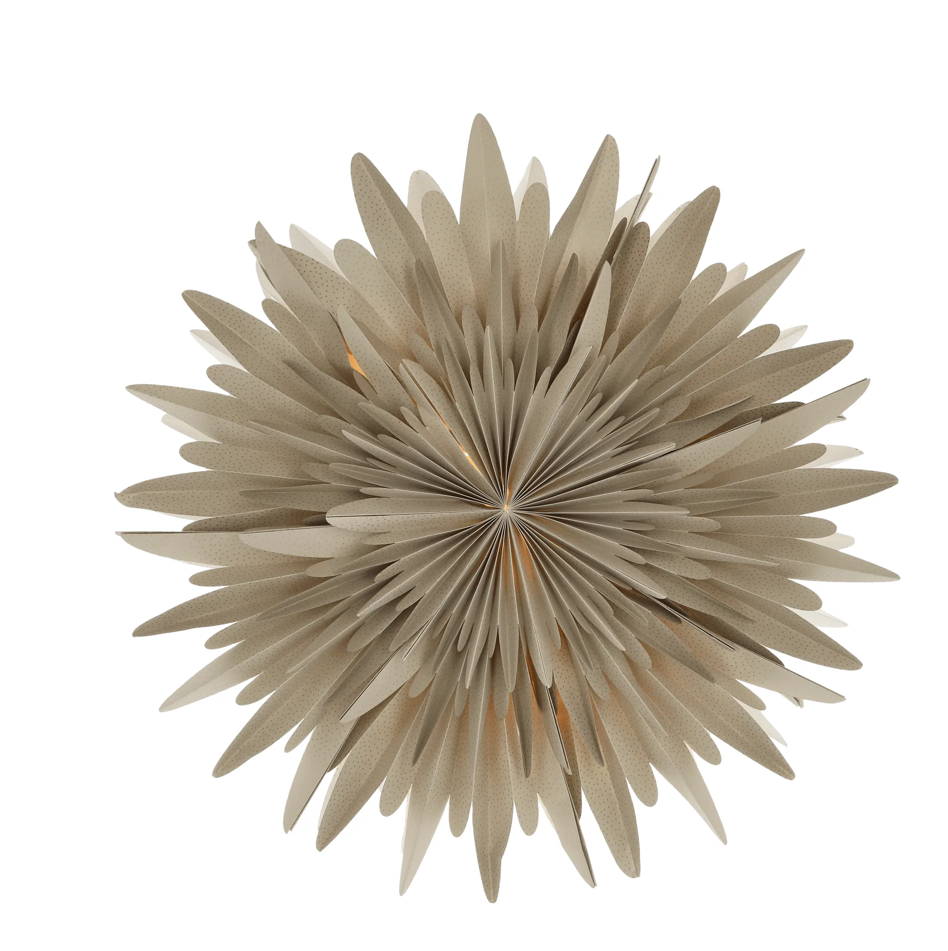 Gwiazda adwentowa Luna, beżowa w kropki, 60 cm Scandi Living