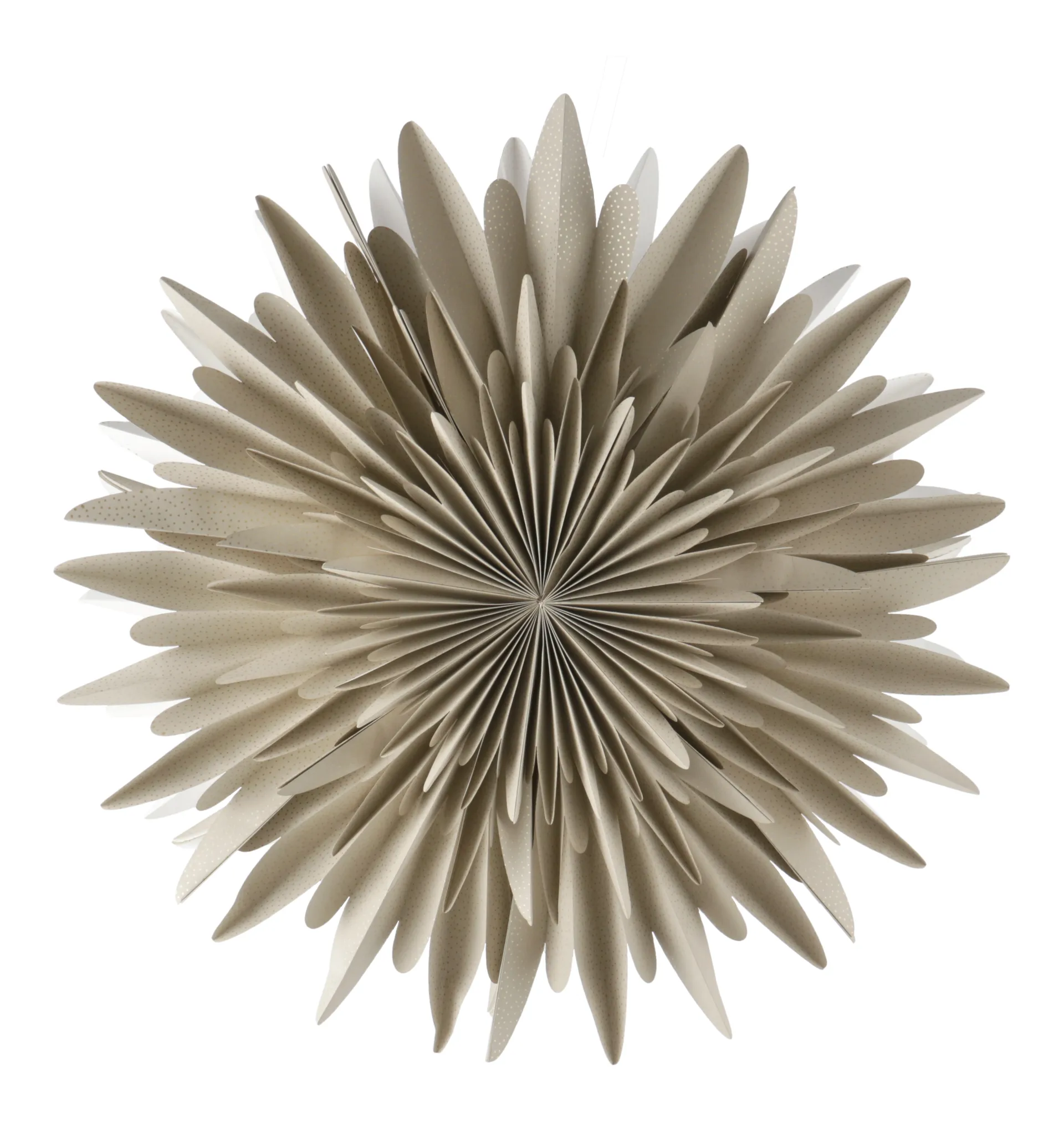 Gwiazda adwentowa Luna, beżowa w kropki, 60 cm Scandi Living