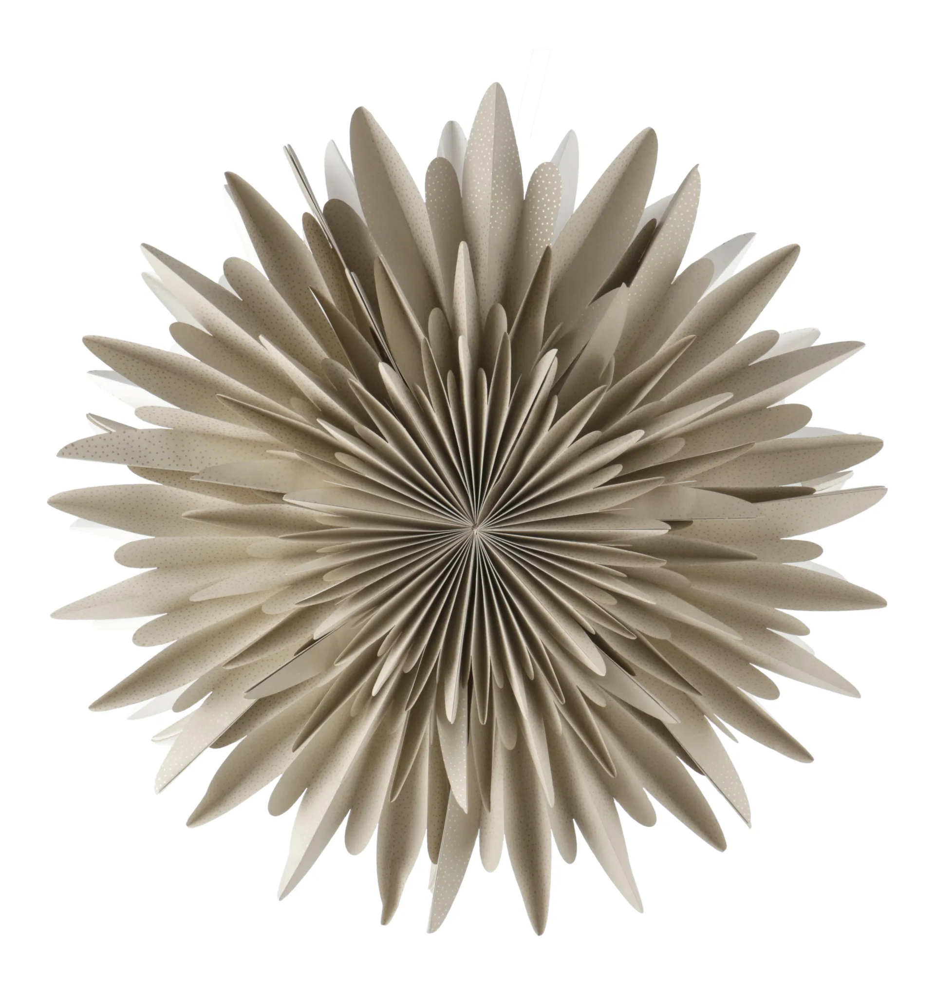 Gwiazda adwentowa Luna, beżowa w kropki, 80 cm Scandi Living