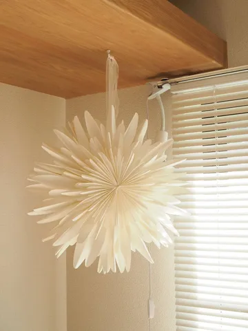 Gwiazda adwentowa Luna, biała - 45 cm - Scandi Living