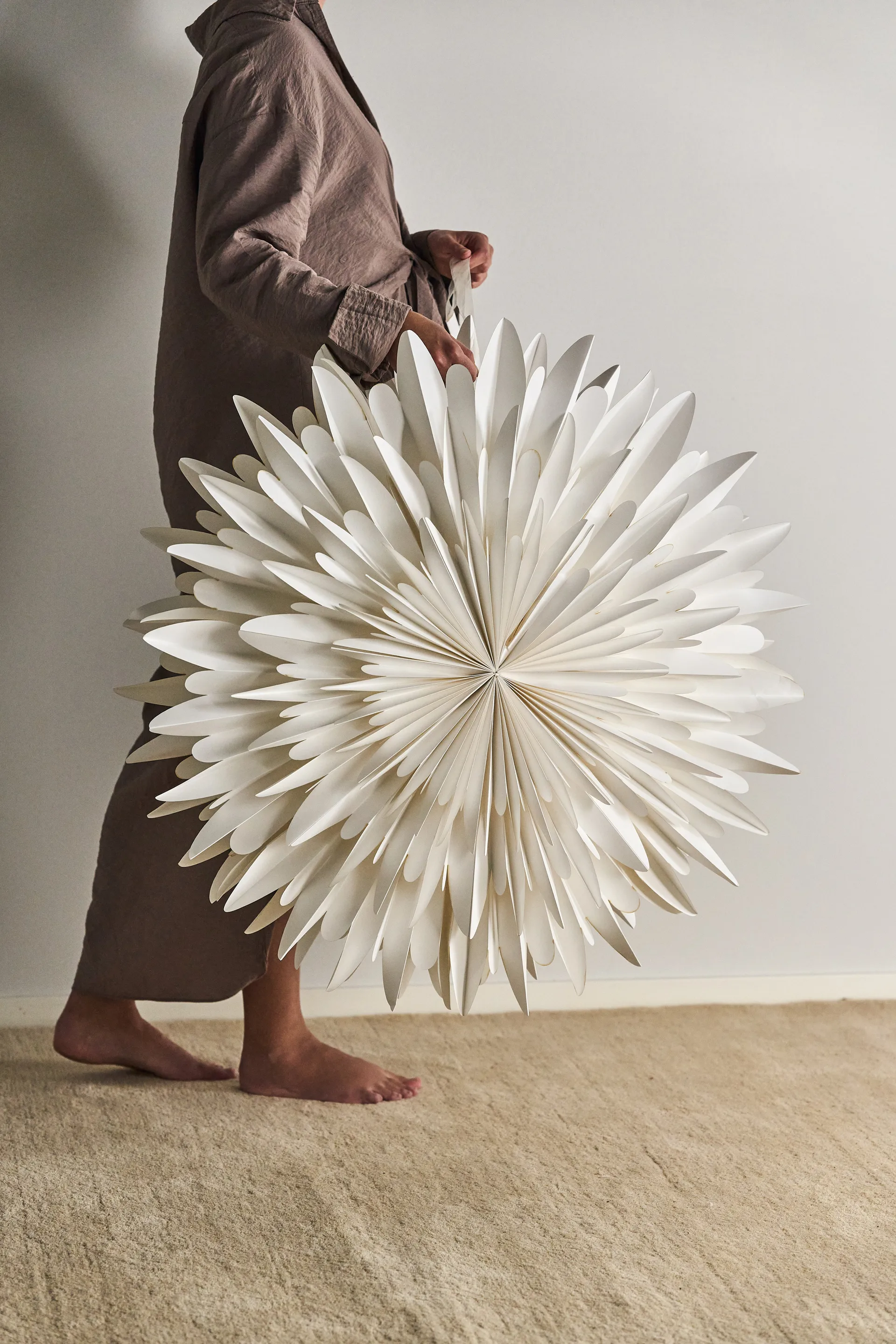 Gwiazda adwentowa Luna, biała, 80 cm Scandi Living