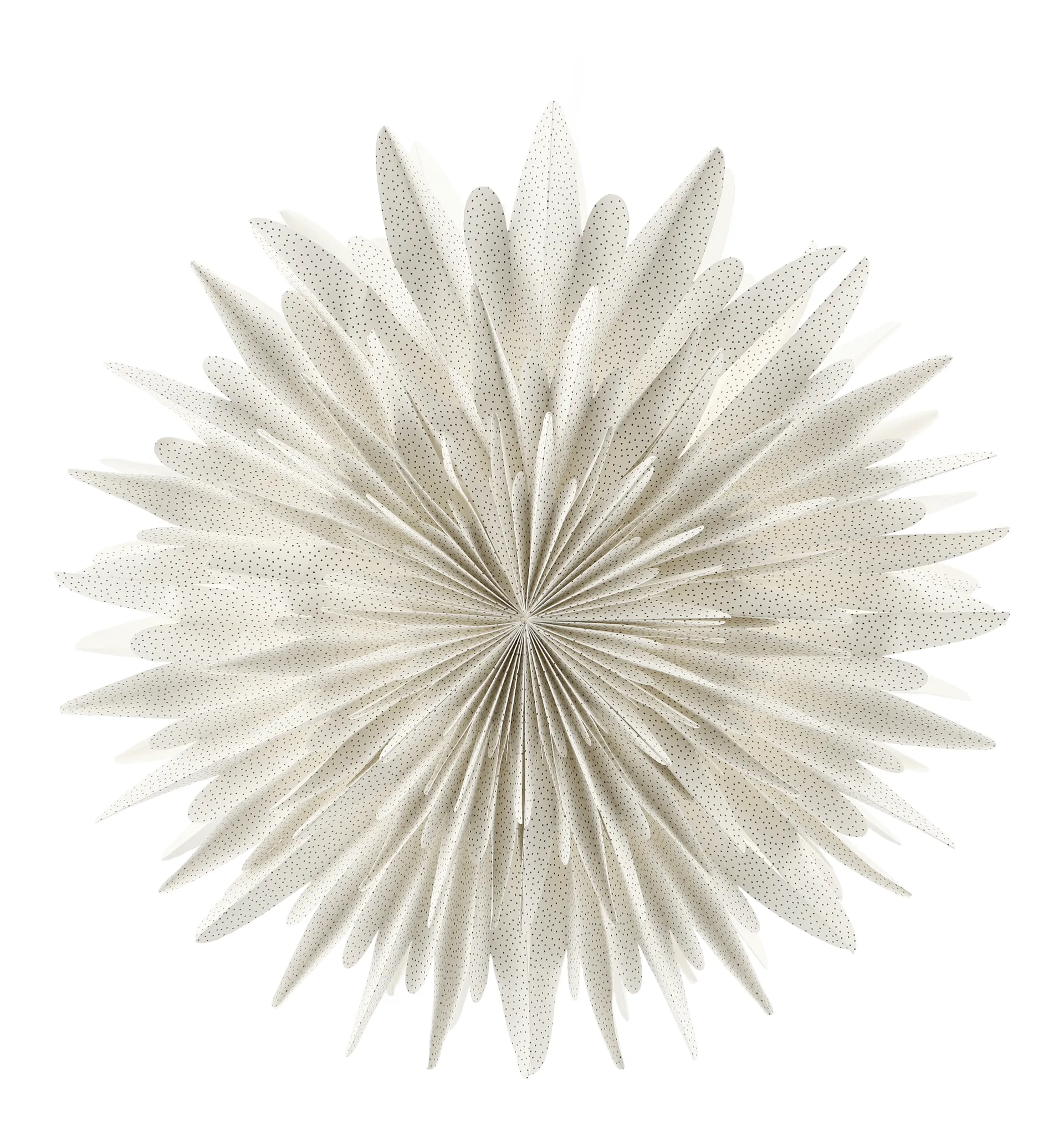 Gwiazda adwentowa Luna, biała w kropki, 60 cm Scandi Living