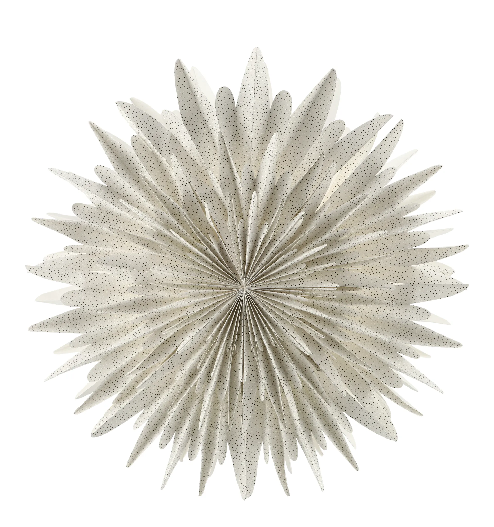 Gwiazda adwentowa Luna, biała w kropki, 60 cm Scandi Living