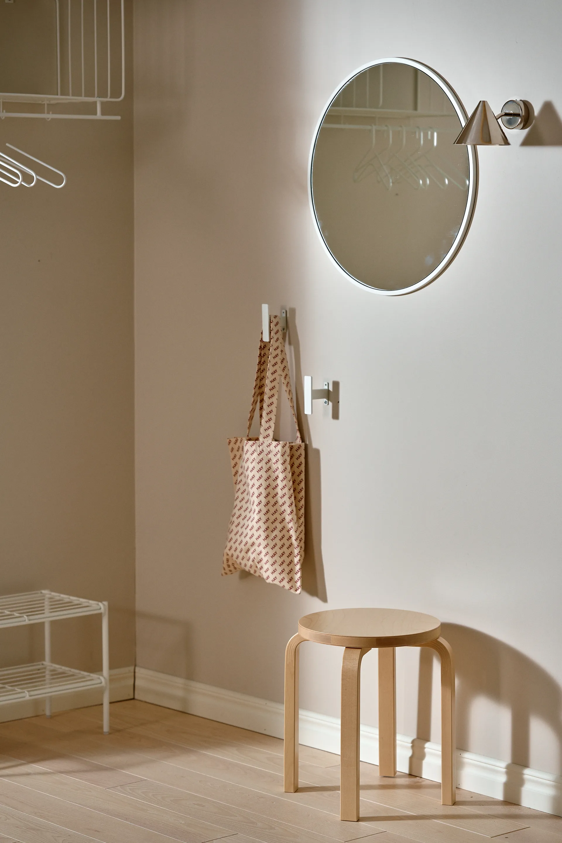 Hak ścienny Nod, large, White Scandi Living