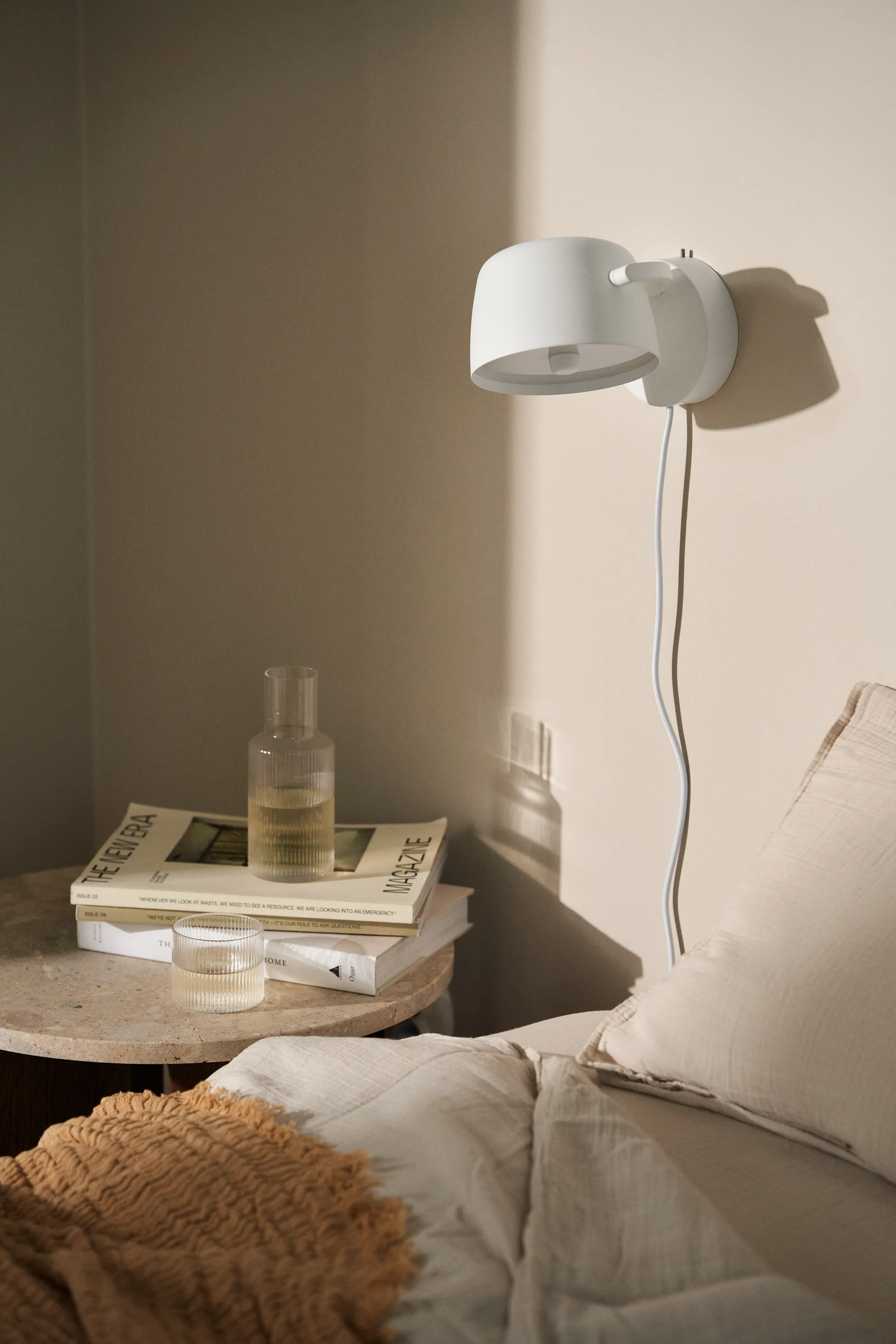 Halo lampa ścienna Ø16 cm, White Scandi Living