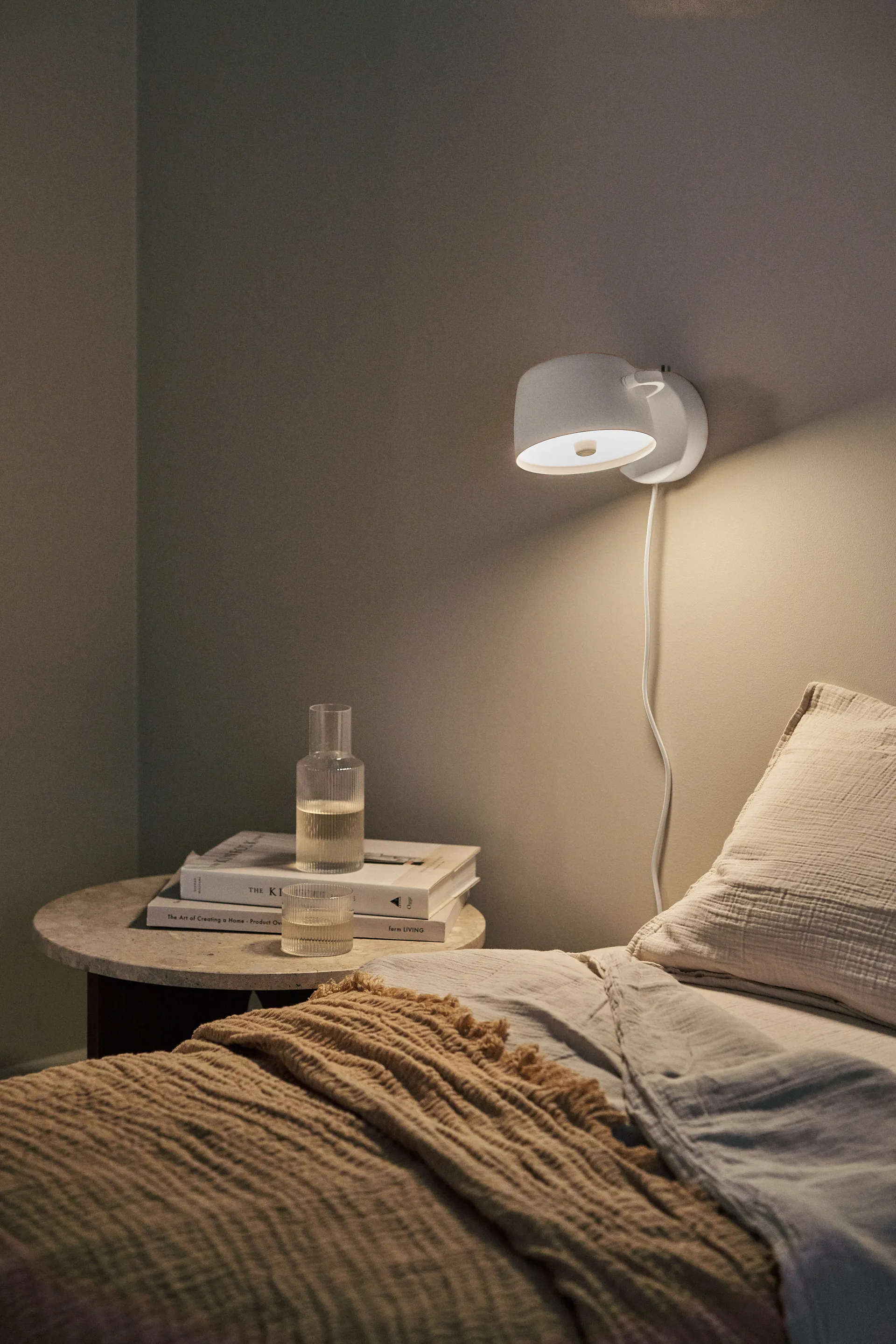 Halo lampa ścienna Ø16 cm, White Scandi Living