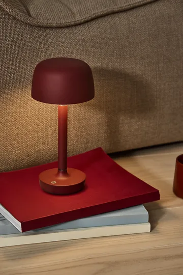 Halo przenośna lampa stołowa 25,5 cm - Burgundy - Scandi Living