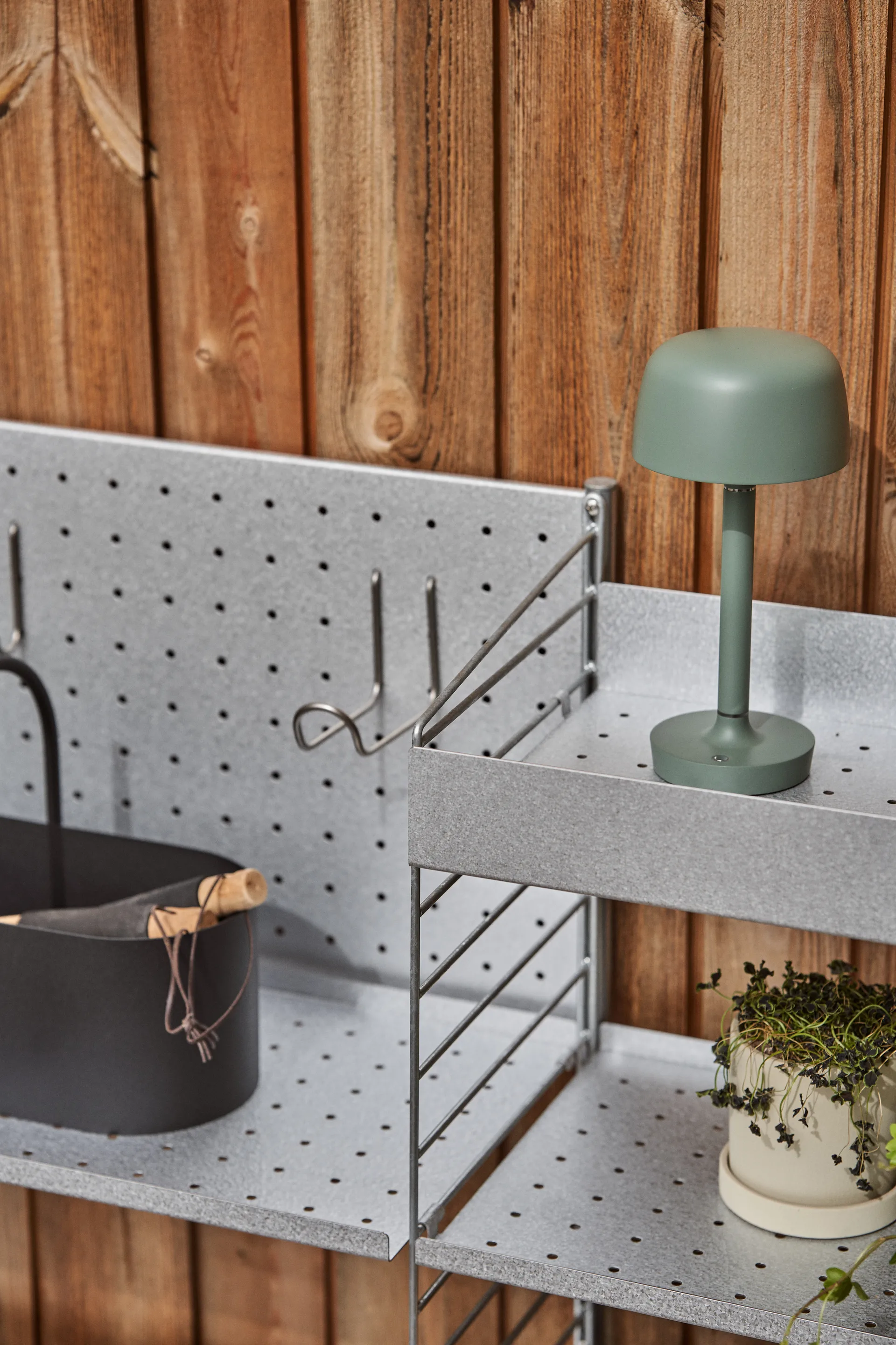 Halo przenośna lampa stołowa 25,5 cm, Green Scandi Living