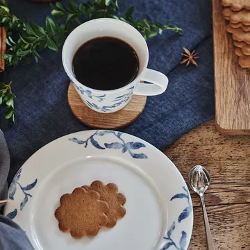 Havspil kubek 300 ml, zestaw 4 sztuk - niebiesko-biały - Scandi Living