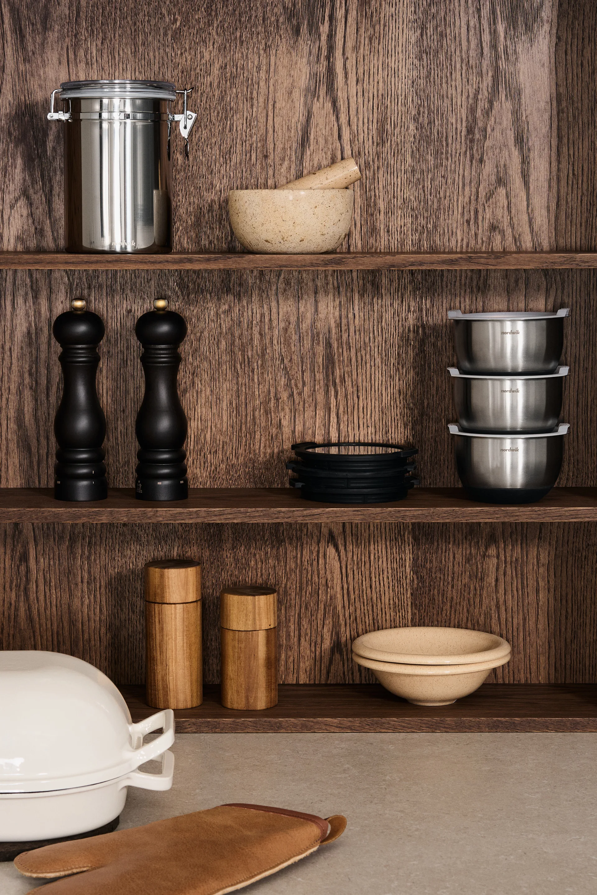 Hollow młynek do soli 13 cm, Akacja Scandi Living