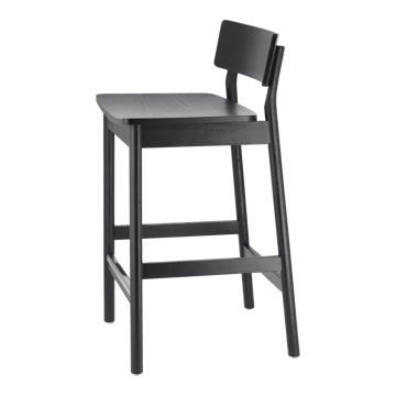 Horizon krzesło barowe 87 cm - Black brushed oak - Scandi Living