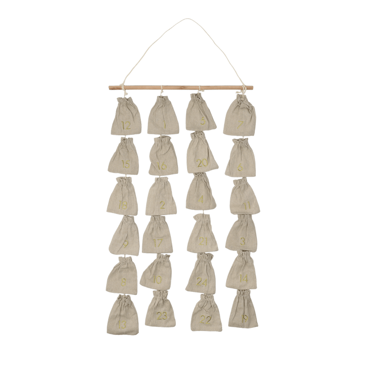 Kalendarz adwentowy Joyful 75 cm - Beżowy - Scandi Living