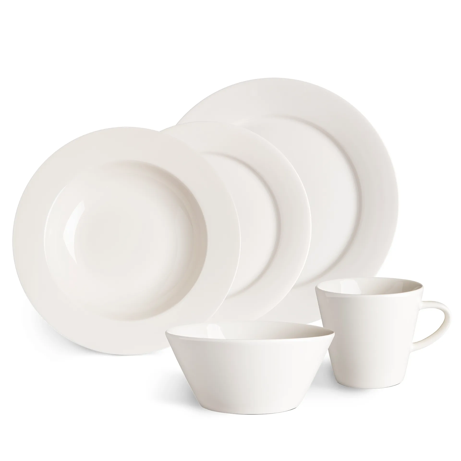 Kalk kubek 300 ml, 4‑pak, biały Scandi Living