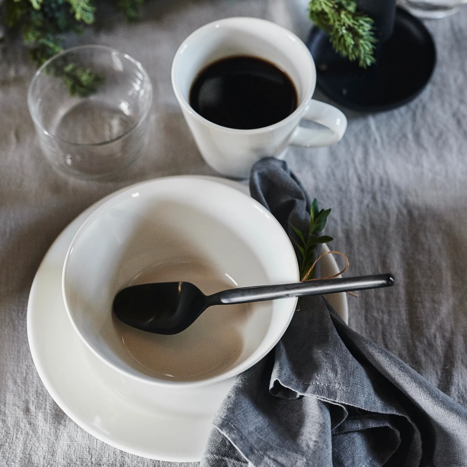 Kalk miska śniadaniowa 600 ml, 4‑pak, biały Scandi Living