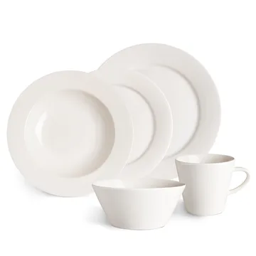 Kalk miska śniadaniowa 600 ml, 4‑pak - biały - Scandi Living