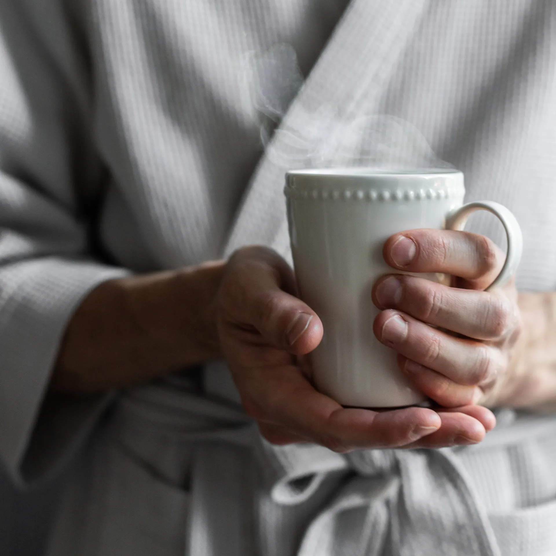 Kubek Dots 35 cl 4-pack, Biały krem Scandi Living