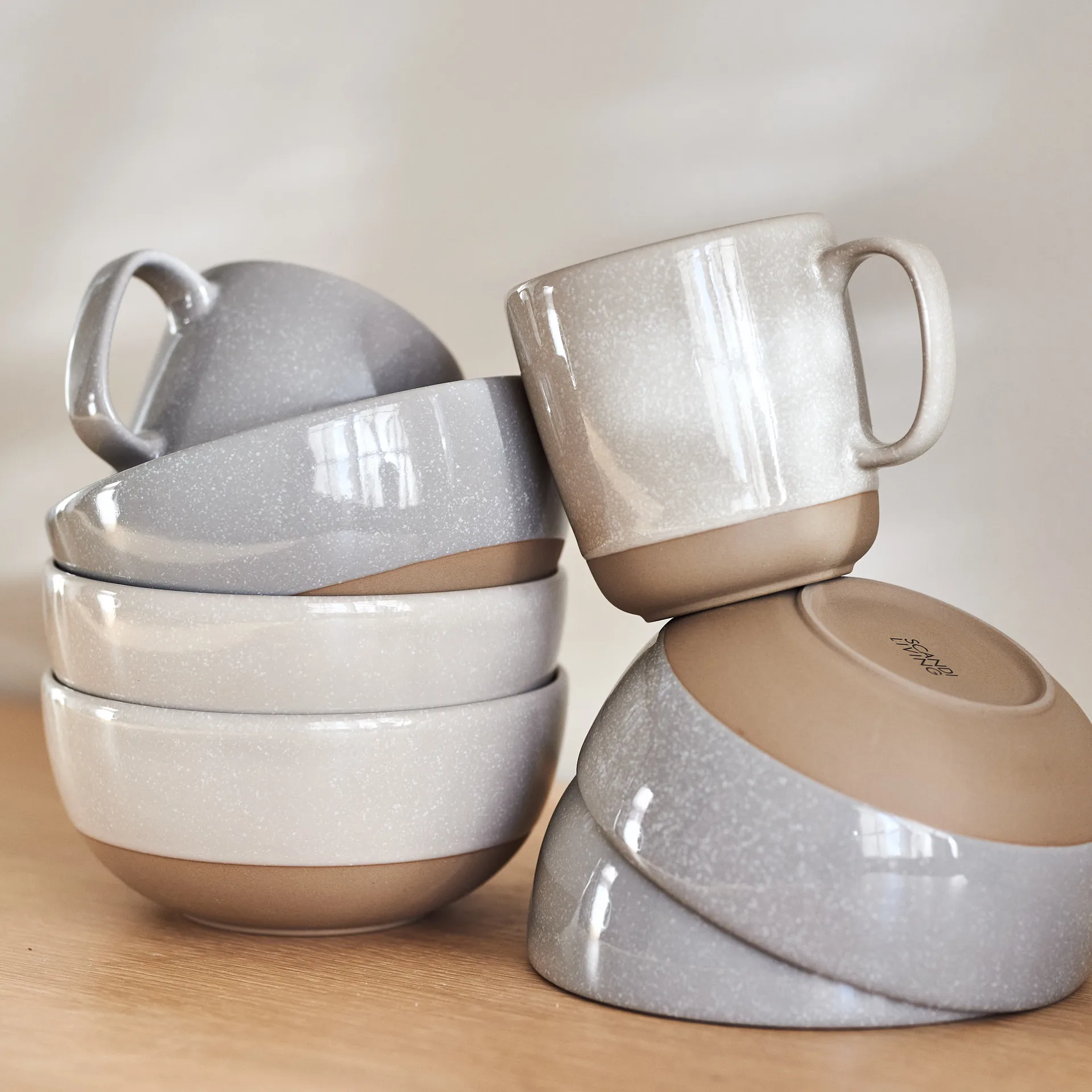 Kubek Fossil 35 cl, Beżowy Scandi Living