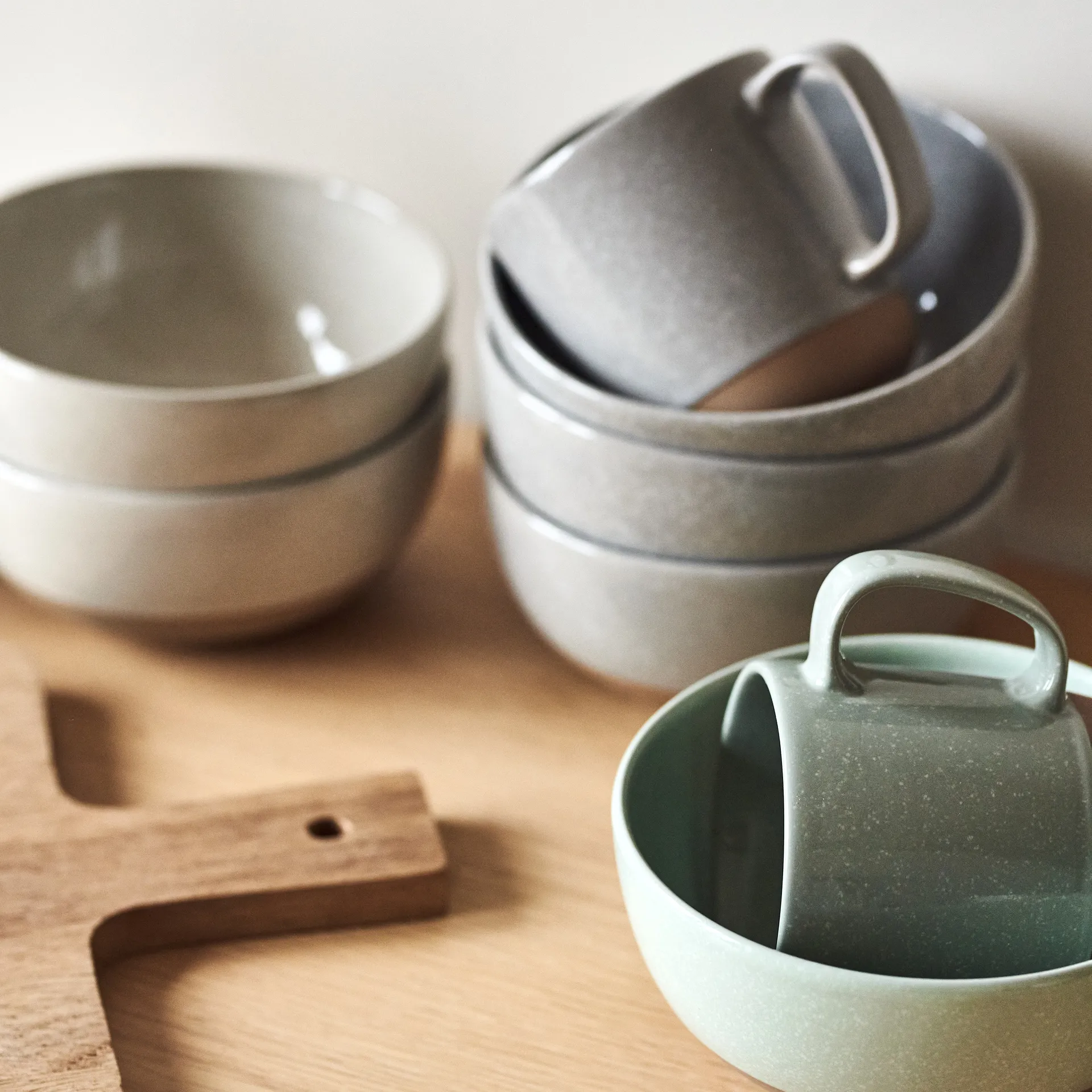 Kubek Fossil 35 cl, Zielony Scandi Living