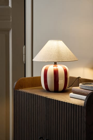 Lampa stołowa Alvar 31 cm - Rdzawoczerwona - Scandi Living