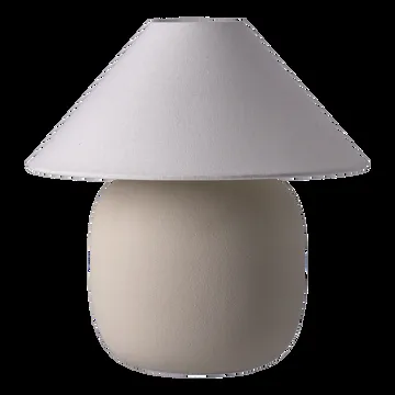 Lampa stołowa Boulder 29 cm beige-white - Scandi Living