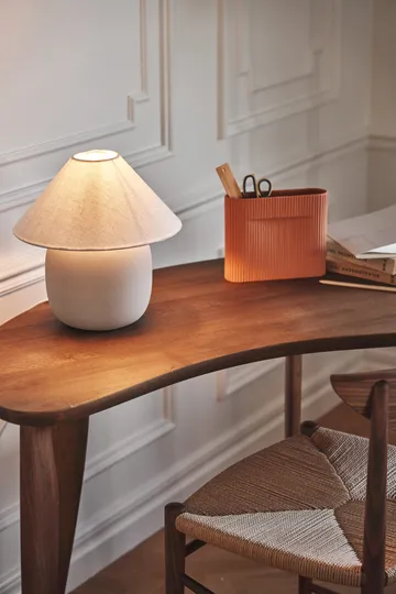 Lampa stołowa Boulder 29 cm beige-white - Scandi Living