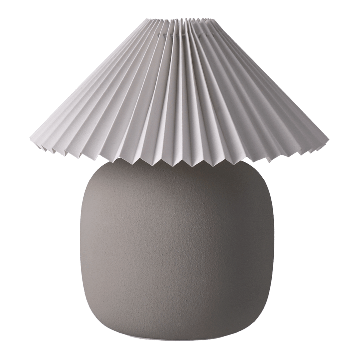 Lampa stołowa Boulder 29 cm grey-pleated white - Podstawa lampy - Scandi Living