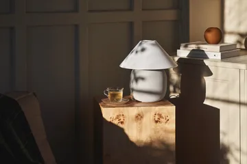 Lampa stołowa Boulder 29 cm grey-white - Scandi Living