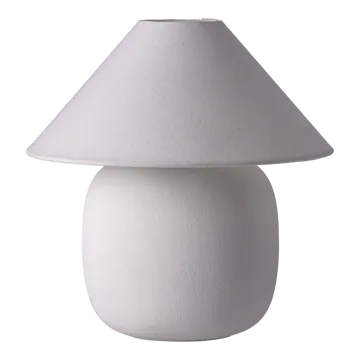 Lampa stołowa Boulder 29 cm white-white - Scandi Living