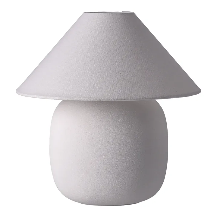 Lampa stołowa Boulder 29 cm white-white - Scandi Living